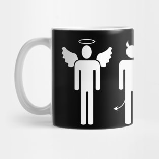 Angel and demon couple Mug